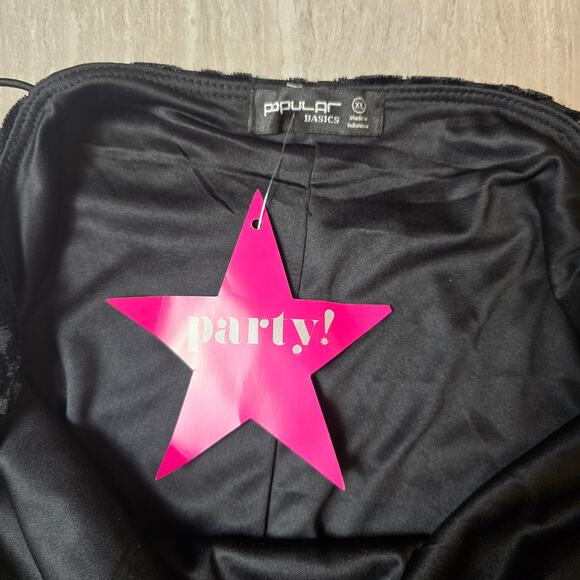 NWT Popular Basics Black Leopard Textured Bodycon Dress XL - Picture 4 of 9